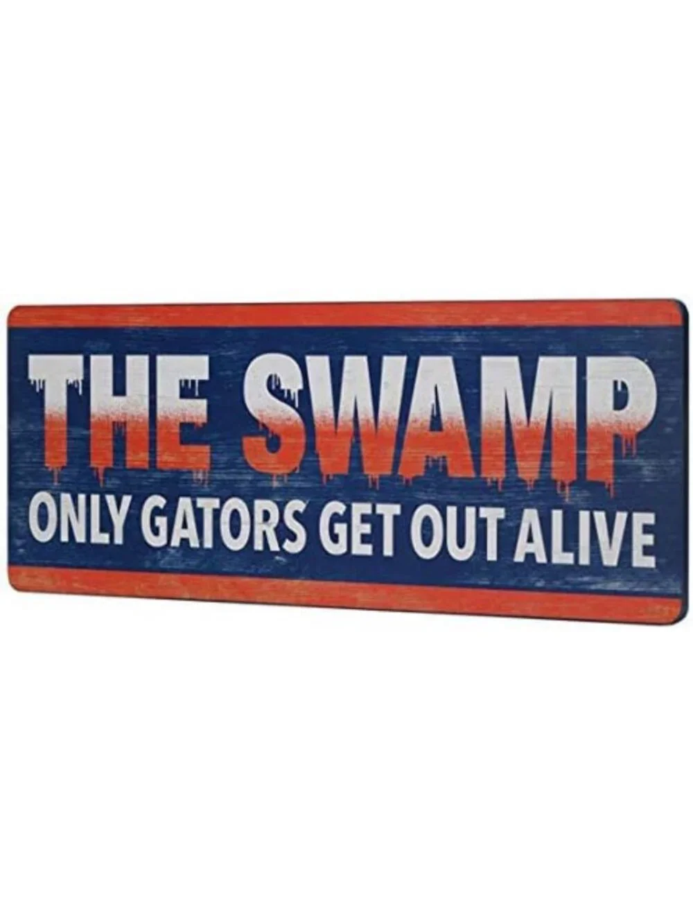 University of Florida Wall Decor - The Swamp Slogan Rustic Wood Sign